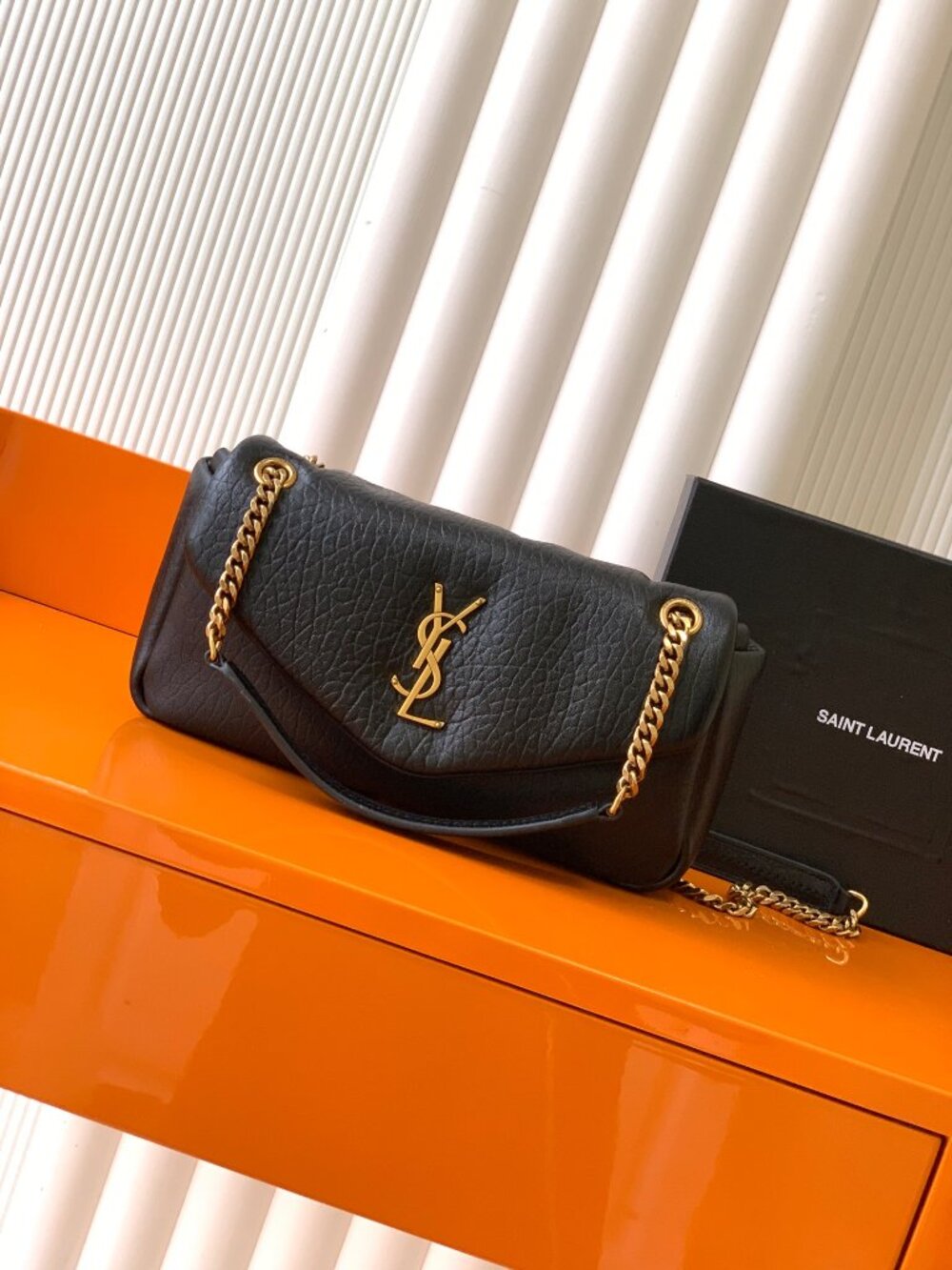 Saint Laurent Calypso Shoulder Bag in Lambskin